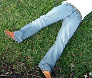 In jeans