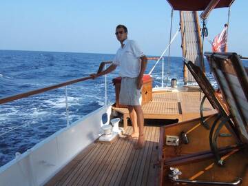 on the boat